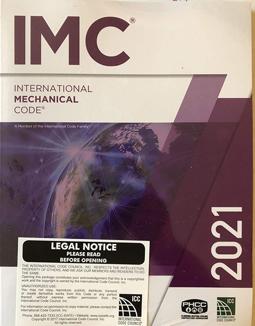 International Mechanical Code 2021 Book Cover - Essential Guide for Mechanical System Standards and Regulations.