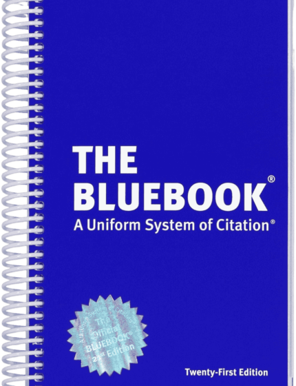 The Bluebook - A Uniform System of Citation, 21st Edition - Legal citation guidebook cover