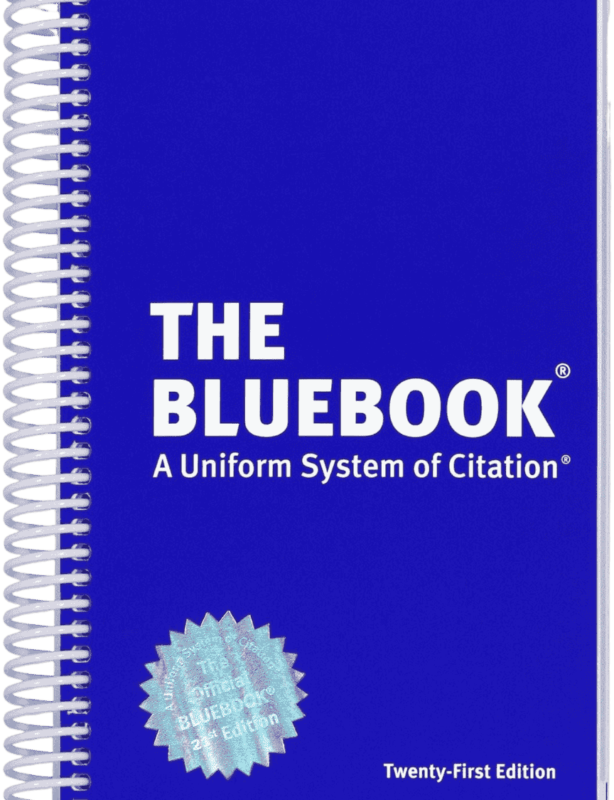 The Bluebook - A Uniform System of Citation, 21st Edition - Legal citation guidebook cover