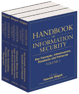 Handbook of Information Security Book Cover - Comprehensive Guide to Information Security Concepts and Practices.