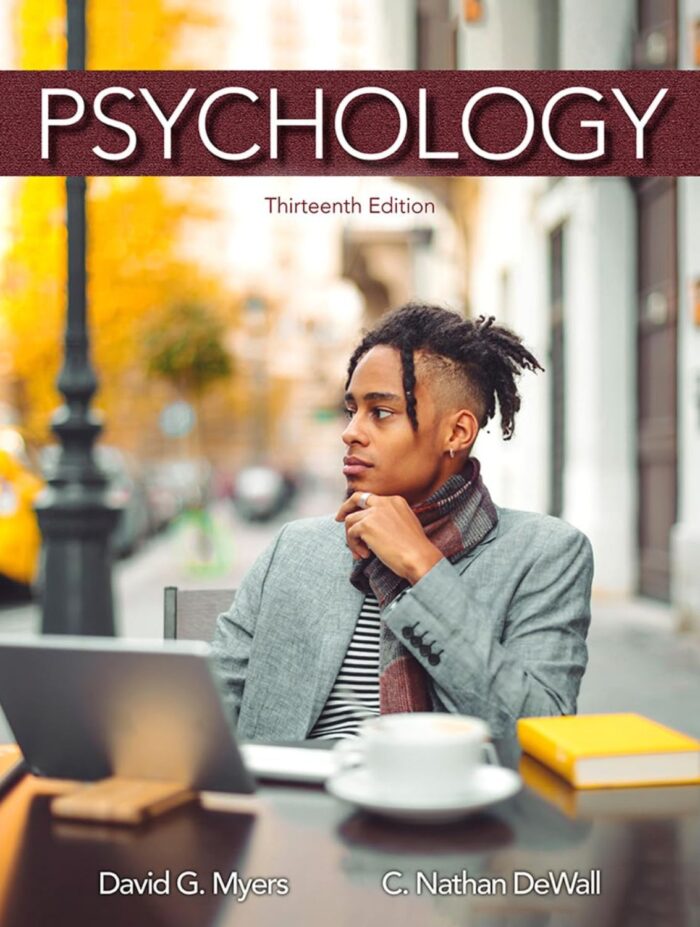 Psychology 13th Edition book cover offering a thorough exploration of psychological theories, principles, and research. An essential textbook for students and professionals in the field of psychology, featuring updated content and key concepts in contemporary psychology.