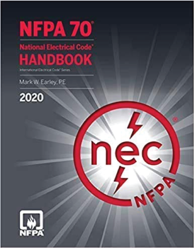 NFPA 70, National Electrical Code (NEC) 2020 Edition hardcover book for electrical safety and compliance.