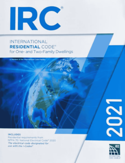 2021 International Residential Code (IRC 2021) Book Cover