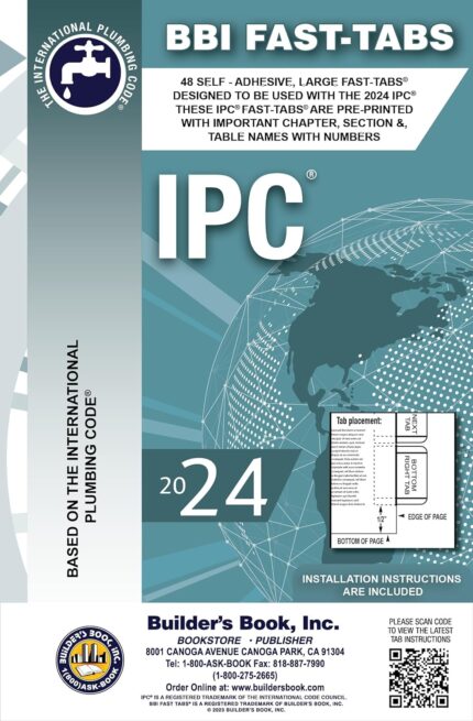 International Plumbing Code Fast Tabs 2024 for Quick Reference and Compliance