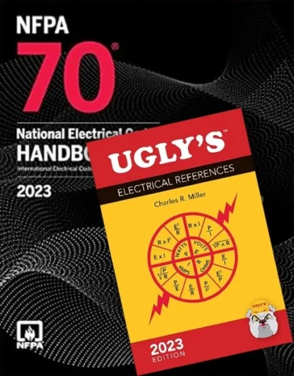 NFPA 70 National Electrical Code Handbook - 2023 Edition, with Tabs Hardcover + Ugly’s Electrical References, 2023 Edition