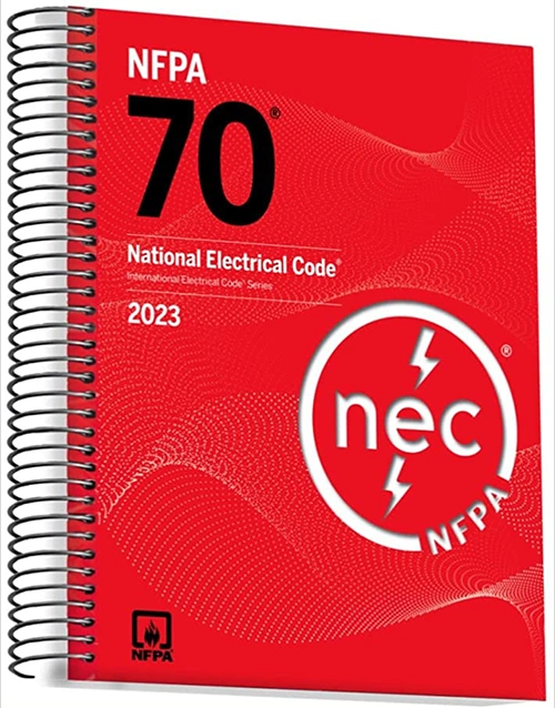 NFPA 70 National Electrical Code Spiralbound 2023 Edition