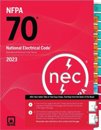NFPA 70 National Electrical Code Spiralbound With Index Tab 2023 Edition - ISBN 9781455929375