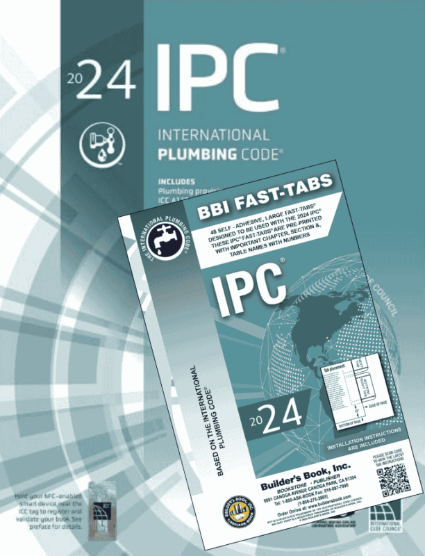 2024 International Plumbing Code Book with Fast Tabs Combo