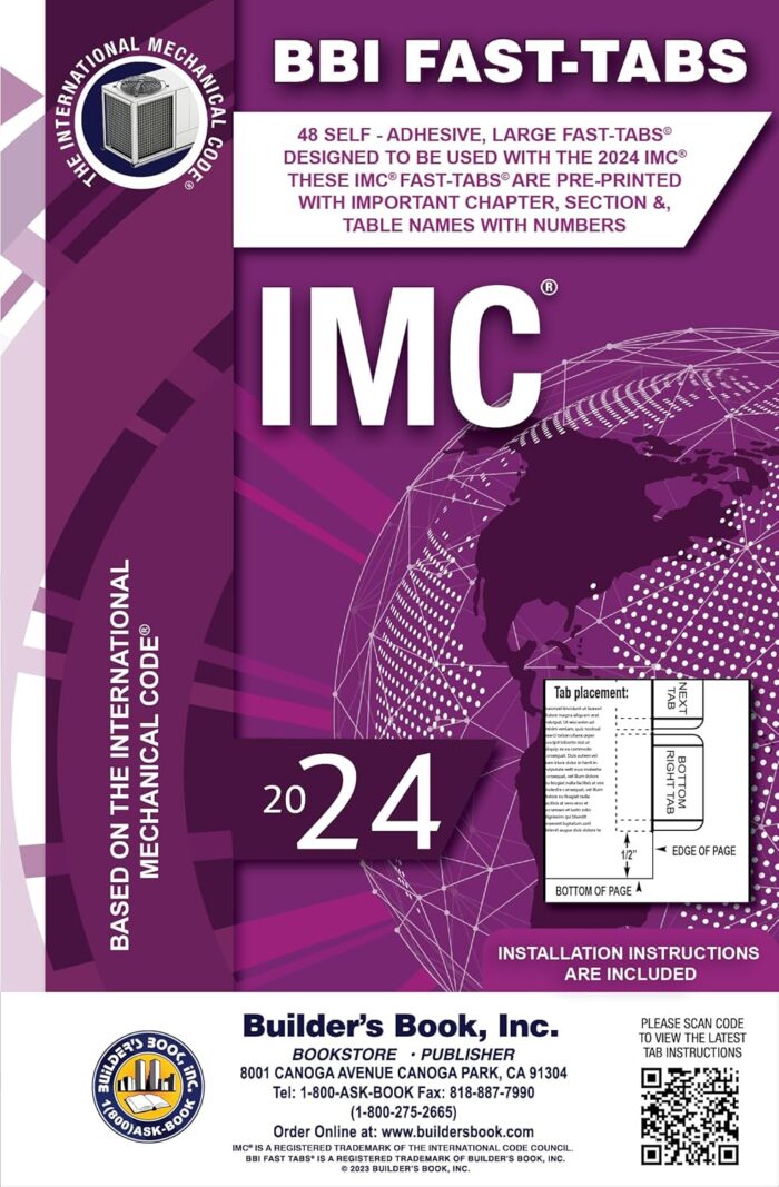 IMC BBI Fast Tabs 2024 for International Mechanical Code