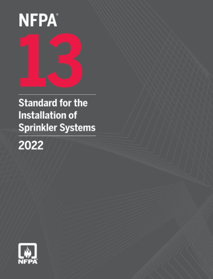 Cover page of NFPA 13 Standard for the Installation of Sprinkler Systems