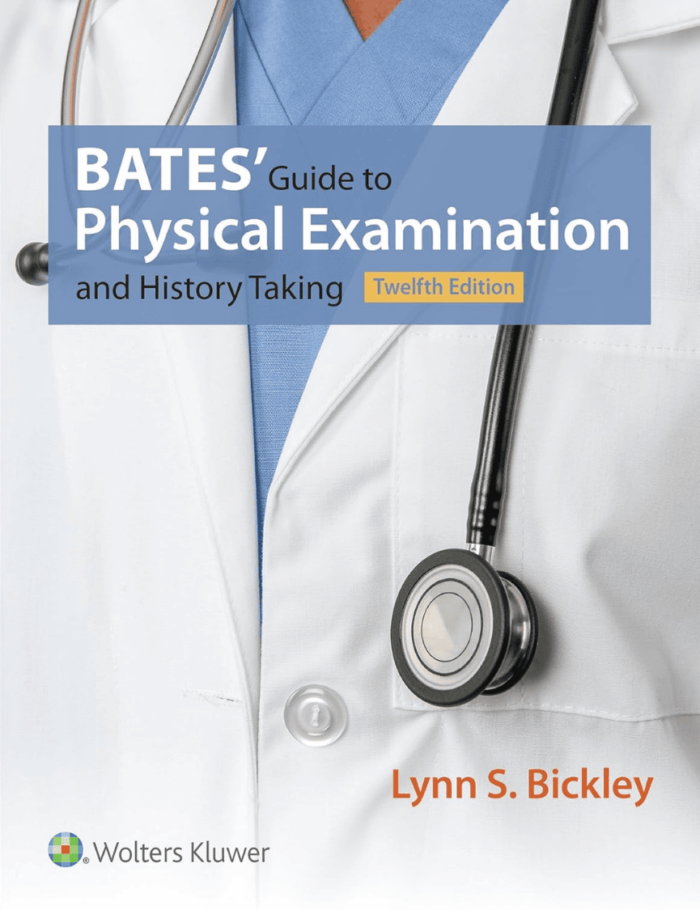 Bates' Guide to Physical Examination and History Taking 12th Edition Book Cover