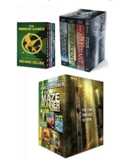 Dystopian Legends Collection: The Maze Runner Trilogy + Divergent 4-Book Series Hunger Games 4-Book Paperback Box Set(Paperback)