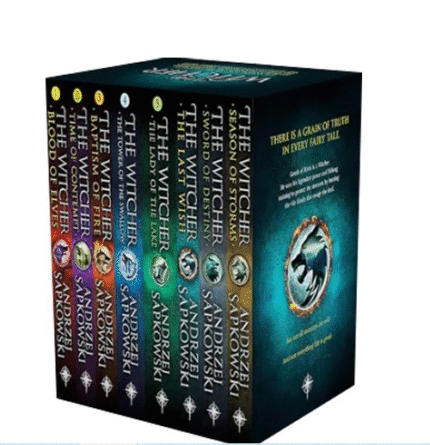 The Witcher Saga: Complete 8-Book Box Set by Andrzej Sapkowski | Epic Fantasy Series (Paperback)